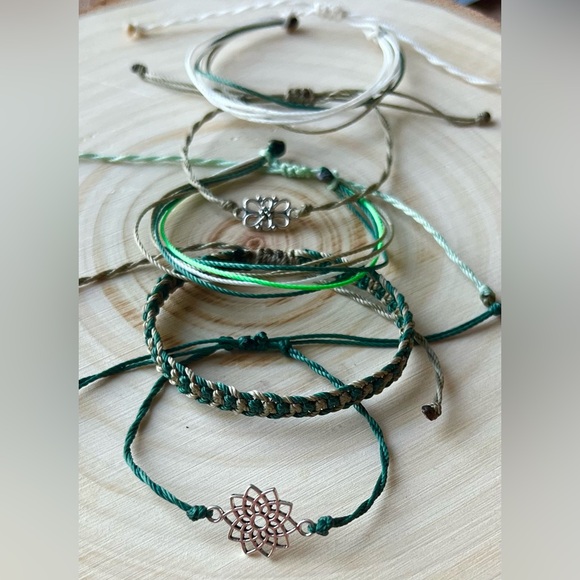 🏞️🌳NEW Pura Vida Inspired/Nature/Fresh Air /Set 5Handmade Adjustable Bracelets - Picture 3 of 11